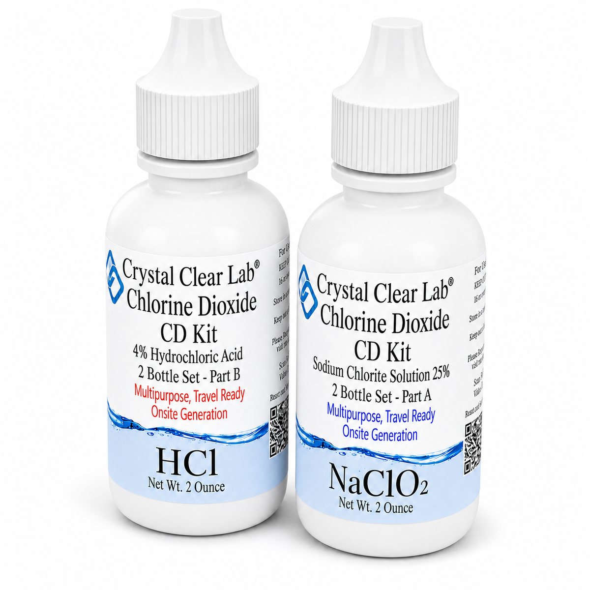 2 oz / HDPE Plastic / 1 Kit (2 bottles)