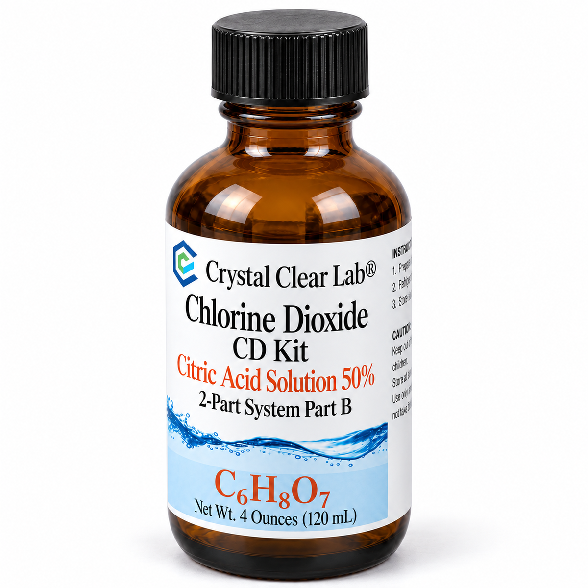 Individual Liquid Components — Citric Acid Solution 50% / 4 oz / Amber Glass