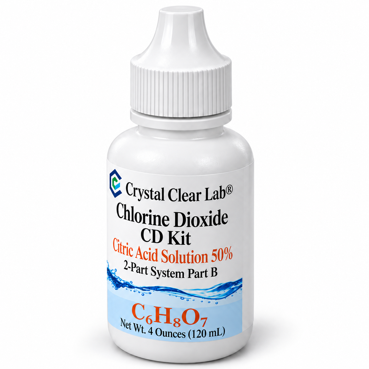 Individual Liquid Components — Citric Acid Solution 50% / 4 oz / HDPE Plastic