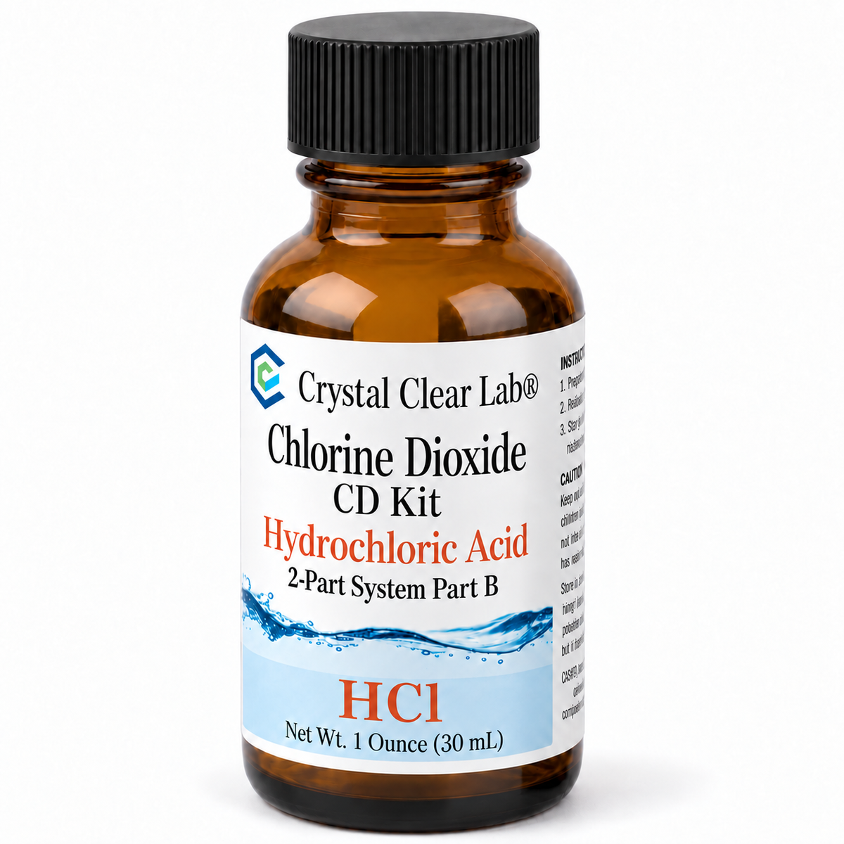 Individual Liquid Components — Hydrochloric Acid Solution / 1 oz / Amber Glass
