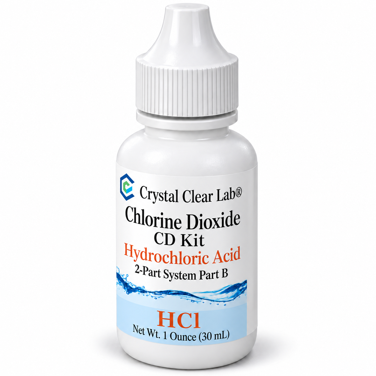 Individual Liquid Components — Hydrochloric Acid Solution / 1 oz / HDPE Plastic