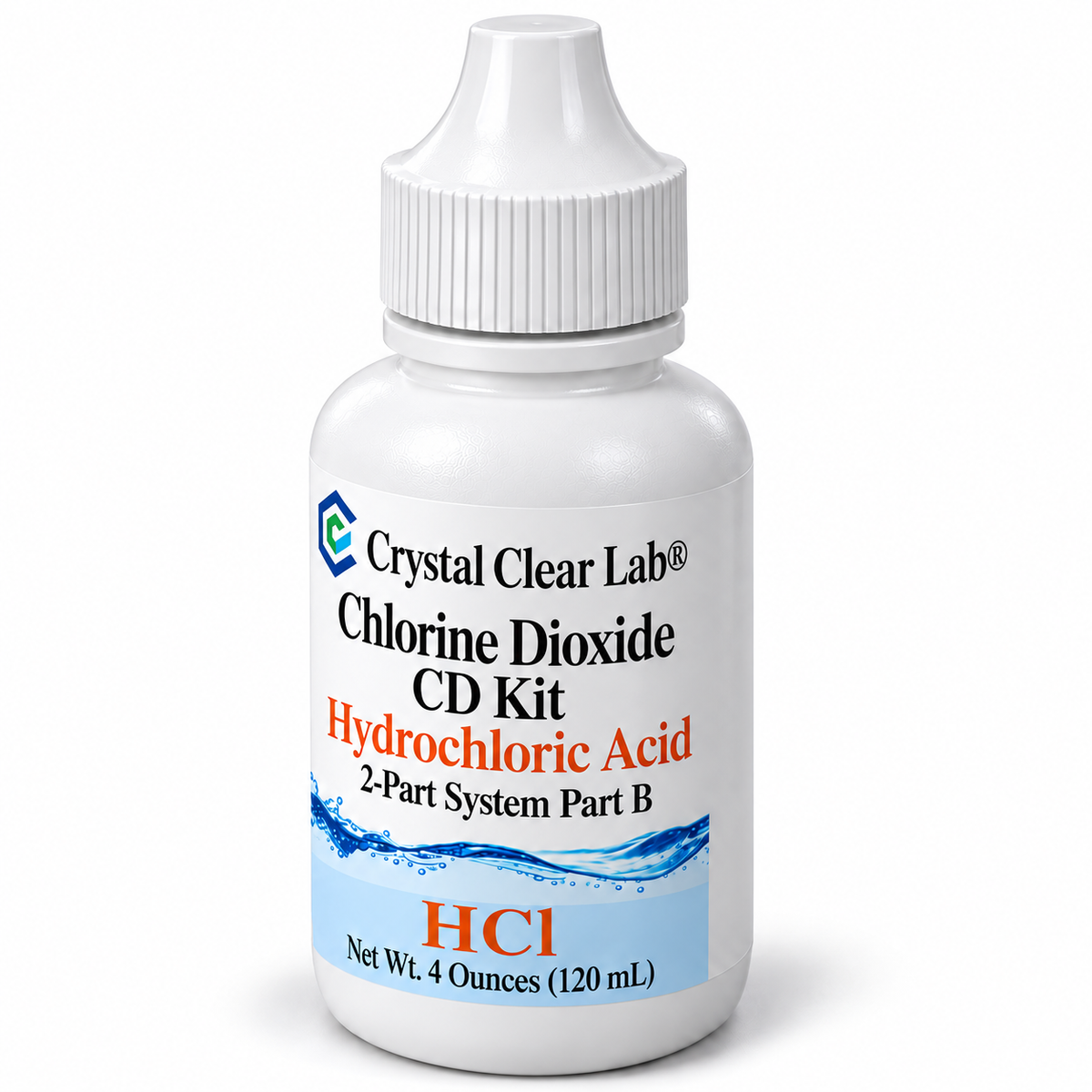 Individual Liquid Components — Hydrochloric Acid Solution / 4 oz / HDPE Plastic