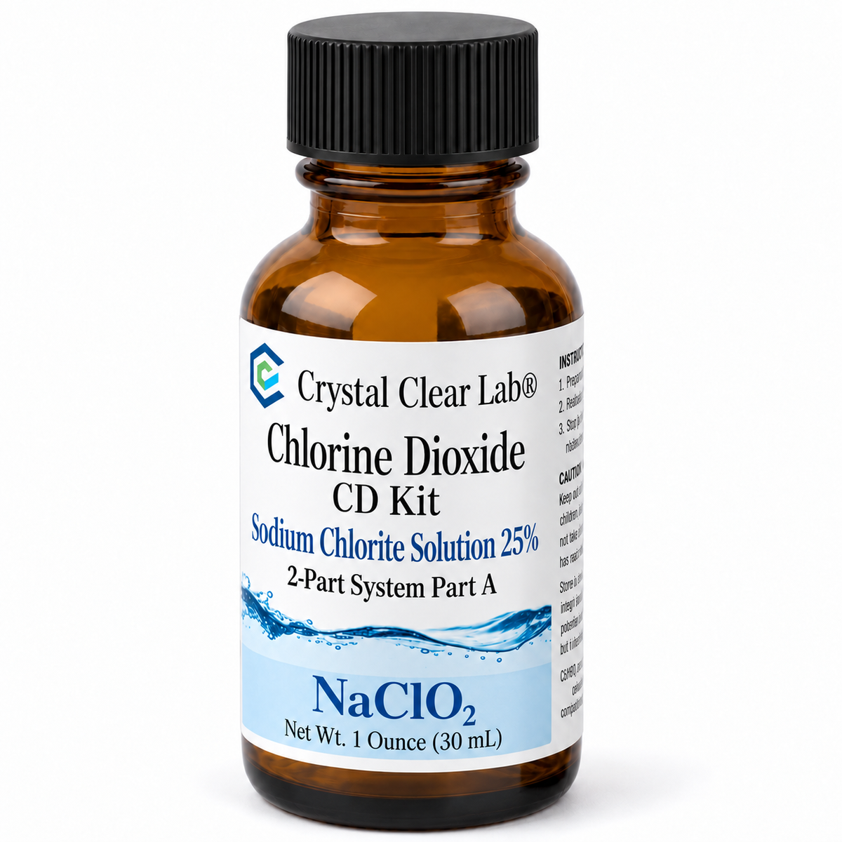 Individual Liquid Components — Sodium Chlorite Solution / 1 oz / Amber Glass